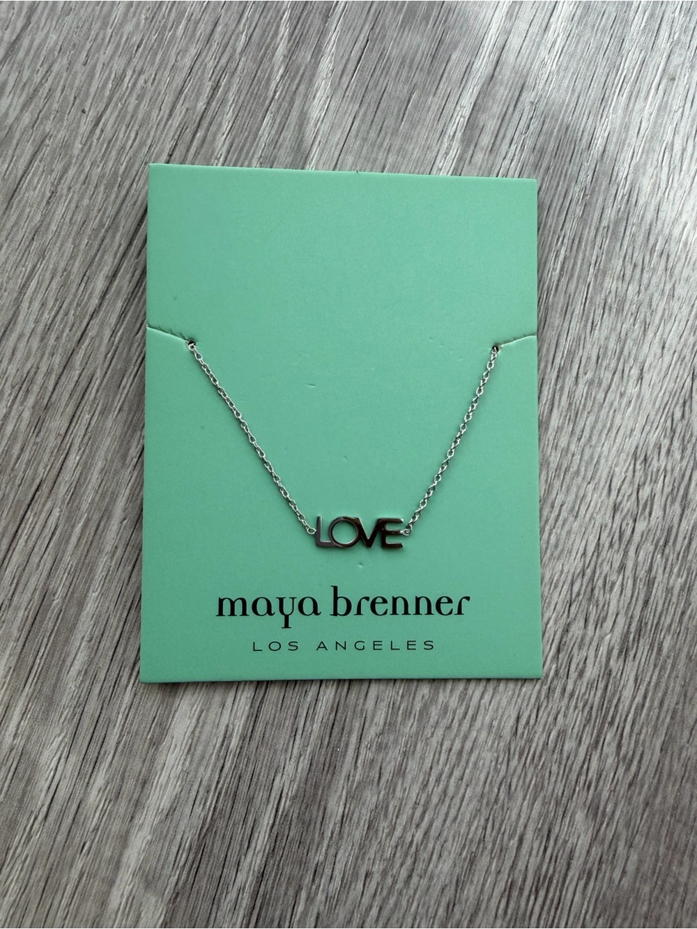 NWT Maya Brenner Designs Silver LOVE Bracelet - Picture 1 of 2